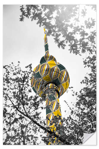 Muursticker TV tower Colour Pop