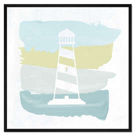 Gerahmter Kunstdruck Leuchtturm