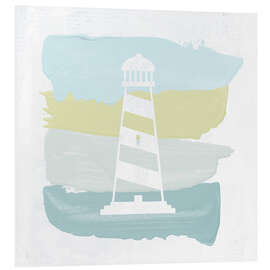 Foam board print Seaside Swatch Lighthouse