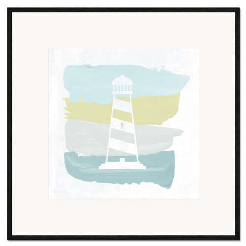 Plakat artystyczny premium w ramie Seaside Swatch Lighthouse