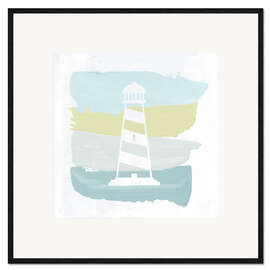 Plakat artystyczny premium w ramie Seaside Swatch Lighthouse