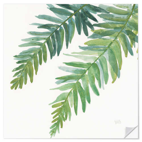 Wall sticker Ferns Square I