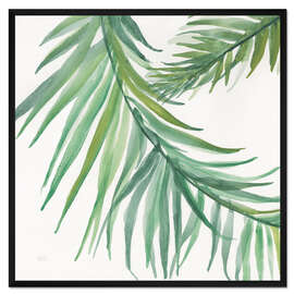 Gerahmter Kunstdruck Farn Blätter IV