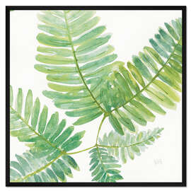 Gerahmter Kunstdruck Farnblätter II