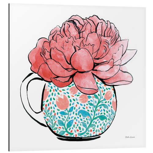 Cuadro de aluminio Floral Teacups I