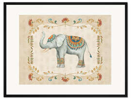 Gerahmter Kunstdruck Elephant Walk III