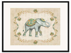 Gerahmter Kunstdruck Elephant Walk IV