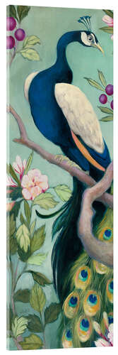 Acrylglasbild Stolzer Pfau I