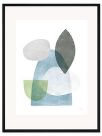 Gerahmter Kunstdruck Flüstern I