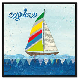 Gerahmter Kunstdruck Regenbogen Spinnakers IV