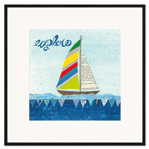 Gerahmter Kunstdruck Regenbogen Spinnakers IV