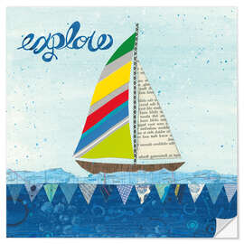 Vinilo para la pared Rainbow Spinnakers IV