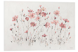 Foam board print Wildflowers in pink