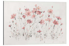 Magnettafel Wildblumen in rosa