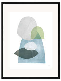 Gerahmter Kunstdruck Flüstern III