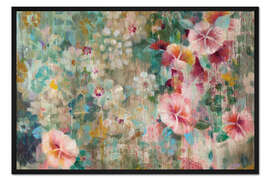 Gerahmter Kunstdruck Blumenregen