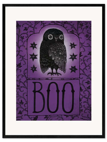 Impresión de arte enmarcada Búho de Halloween
