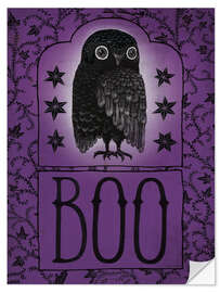 Sticker mural Hibou d'Halloween