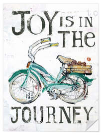 Selvklæbende plakat Joy is in the Journey