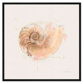 Gerahmter Kunstdruck Muschelsammler II