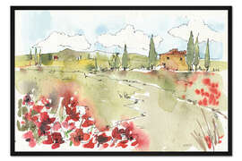 Gerahmter Kunstdruck Toskanische Eleganz II