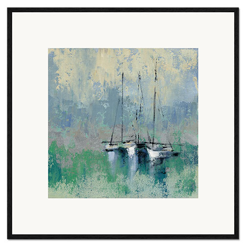 Innrammet kunsttrykk Boats in the Harbor II