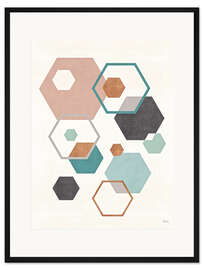 Gerahmter Kunstdruck Abstract Geo III