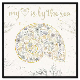 Gerahmter Kunstdruck Strandgeflüster III Neutral