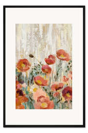 Gerahmter Kunstdruck Mohn Blumen III