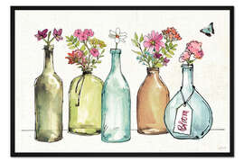 Gerahmter Kunstdruck Blütenblätter IV