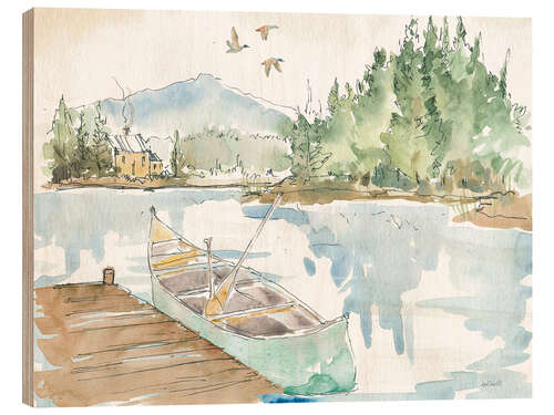 Quadro de madeira Lakehouse I