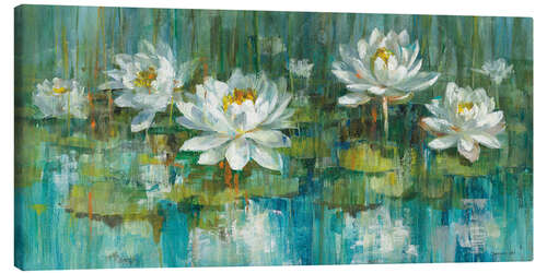 Quadro em tela Water Lily Pond