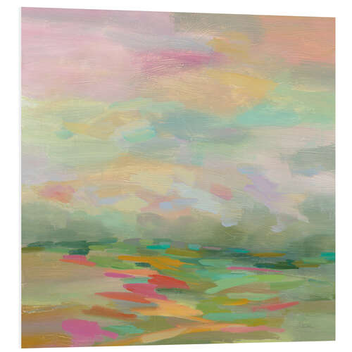 Foam board print Pastel Fields