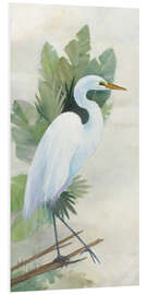 Foam board print Standing Egret I