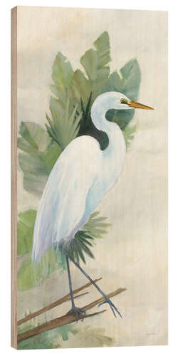 Puutaulu Standing Egret I