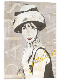 Tableau en verre acrylique Fashion Week Paris I - Sue Schlabach