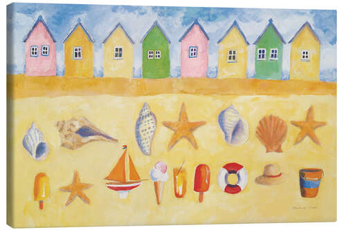 Canvas-taulu Beach huts