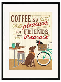 Gerahmter Kunstdruck Coffee and Friends II