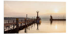 Foam board print Morning mood in Constance on Lake Constance