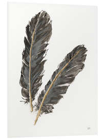 Foam board print Gold Feathers IV