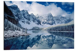 Aluminium print Moraine lake in Canada