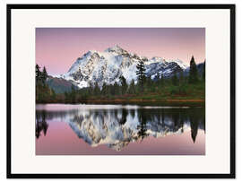 Kehystetty taidepainatus Mount Shukan Reflection II