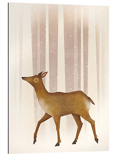 Gallery print Snowy doe