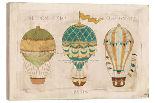 Hout print Balloon Expo I