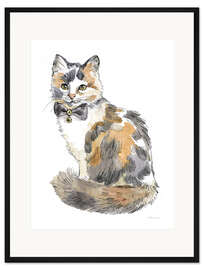Gerahmter Kunstdruck Fancy Cats II