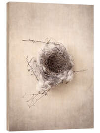 Hout print Bird&#039;s nest III