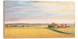 Holzbild Landleben Idylle - James Wiens