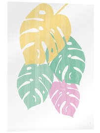 Akrylglastavla Monstera III Bright on White