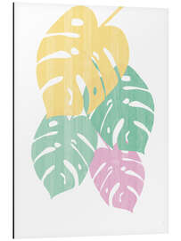 Alubild Monstera III Bright on White