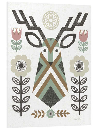 Foam board print Folk Lodge Deer